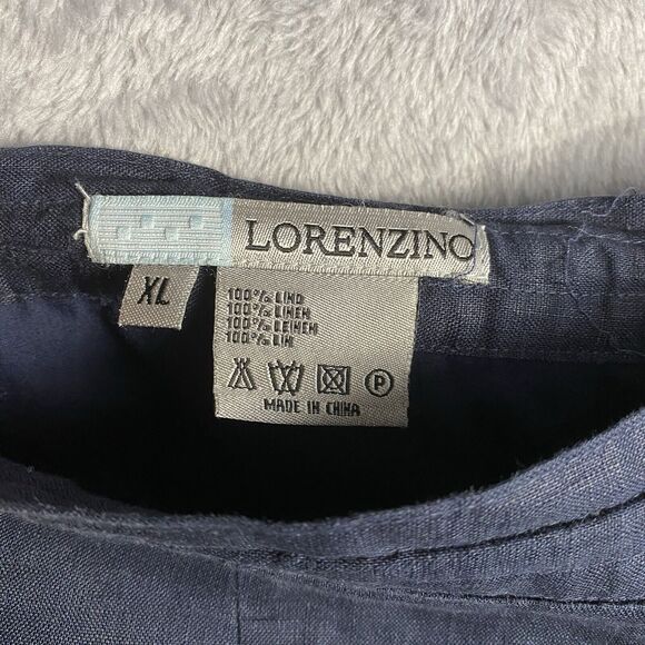 Lorenzino Pants Womens XL Linen Capsule Everyday Casual Minimal Classic Light - Picture 5 of 7